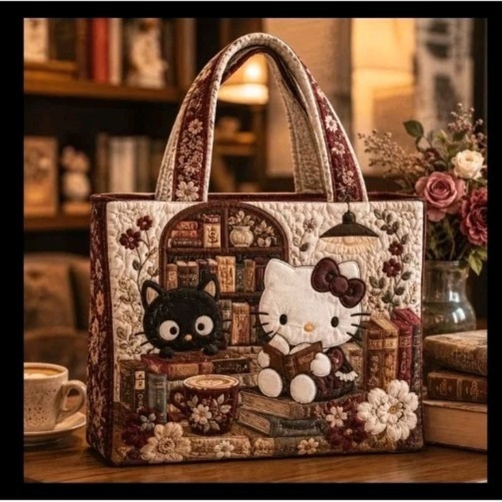 New Sanrio Hello Kitty Quilted Tote